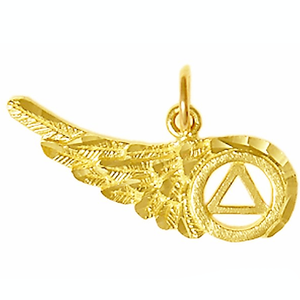 Angepasst Alkoholiker Anonym <span class=keywords><strong>Symbol</strong></span> Anhänger, AA <span class=keywords><strong>Symbol</strong></span> auf Engel Flügel