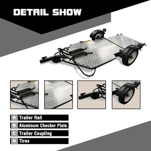 <span class=keywords><strong>Remolques</strong></span> de aluminio UTV <span class=keywords><strong>para</strong></span> motocicletas, a la venta, versión estándar - Product Image 2
