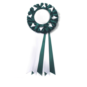 Tùy chỉnh bán buôn chỉ giải thưởng <span class=keywords><strong>Ribbon</strong></span> Rosette đôi mặt <span class=keywords><strong>satin</strong></span> lụa nhung Băng rosettes - Product Image 6