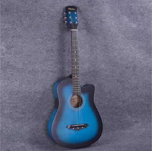 Chitarra acustica principiante 38 pollici prezzo basso esercizio chitarra 30 32 36 39 pollici opzioni di legno di basso retro/lato okoue materiale del collo - Product Image 4