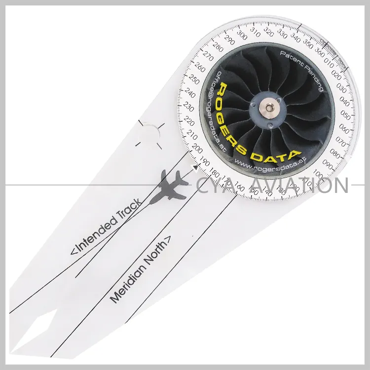 Cya Aviation Plastica Rigida Bussola di Navigazione 500 per i grafici con una scala su 1:500. 000