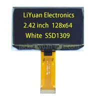2.42 ''2.4 אינץ צהוב SSD1309 128x64 FPC המגרש 0.5mm oled תצוגת מסך