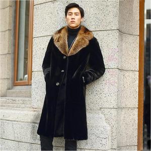 Soprabito Professionale da <span class=keywords><strong>Uomo</strong></span> Taglie Forti in <span class=keywords><strong>Pelliccia</strong></span> di Volpe, <span class=keywords><strong>Cappotto</strong></span> Lungo ed Elegante in <span class=keywords><strong>Pelliccia</strong></span> Sintetica a un Ottimo Prezzo - Product Image 6