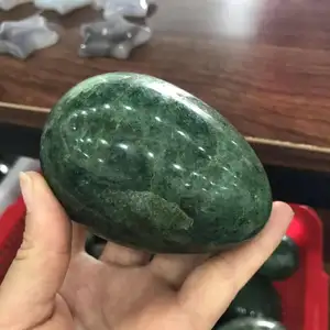 Натуральный зеленый клубничный кварц, Хрустальный яичный камень для оптовой продажи