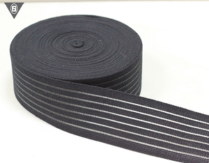 Poliéster personalizado seda peces alta tenacidad 40mm ancho 2mm gruesa correa de cincha elástica - Product Image 2