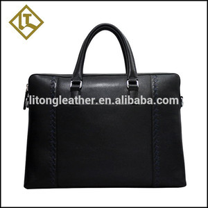 2015 Designer marque Custom <span class=keywords><strong>serviette</strong></span> <span class=keywords><strong>serviette</strong></span> en <span class=keywords><strong>cuir</strong></span> <span class=keywords><strong>noir</strong></span> hommes porte - documents en <span class=keywords><strong>cuir</strong></span> - Product Image 1