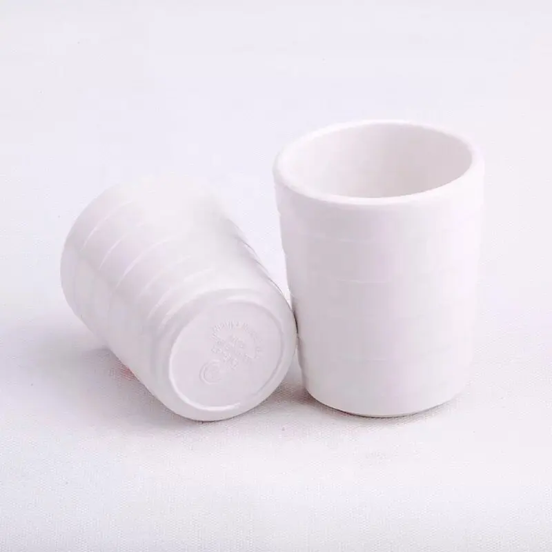 Оптовая продажа пластиковая простая белая чашка сервировочная кружка