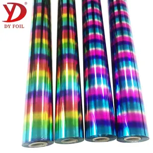 Holo graphische Regenbogensilber-Kalt präge folien für Drucke ti ketten