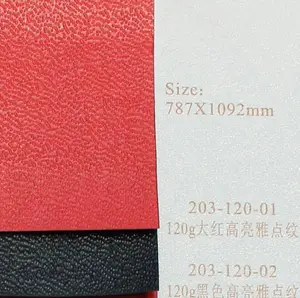 colored embossed leatherette paper for box covers, paper bag and gift wrapping