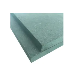 Papan hijau Mdf polos 17mm MDF papan Mdf kedap air papan Mdf harga rendah tahan air dengan hijau dalam ruangan kontemporer E1 2-25mm