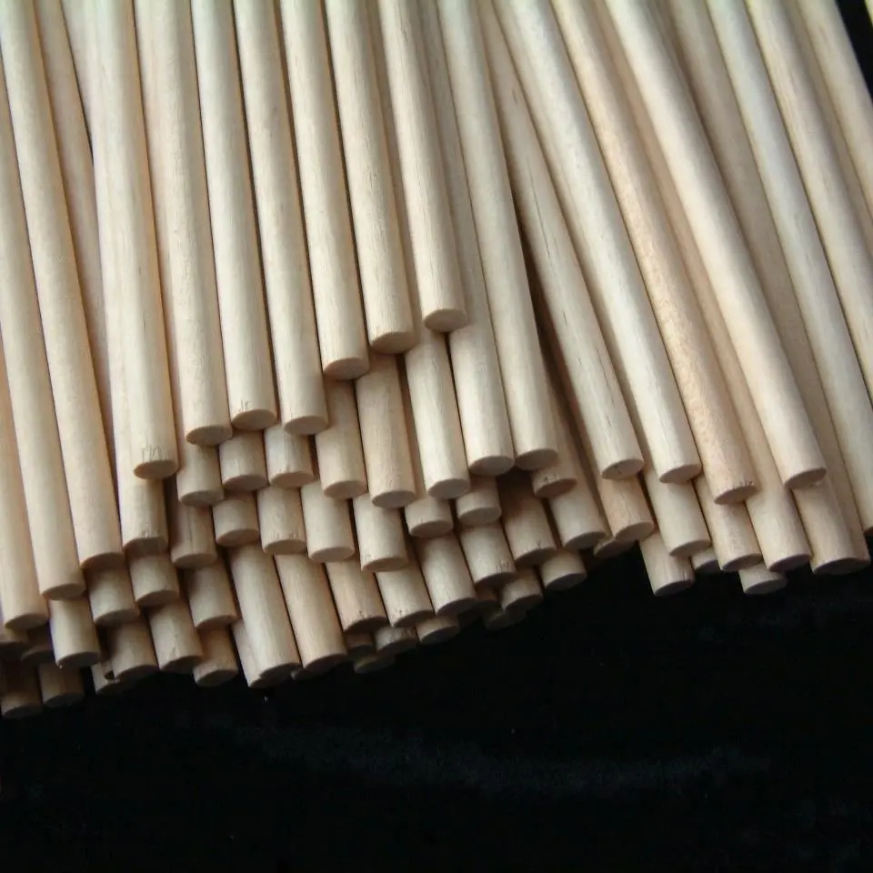 Rotondo bianco betulla naturale legno di tasselli aste/bastoni/cerchio tassello di legno per mobili o gambe del tavolo