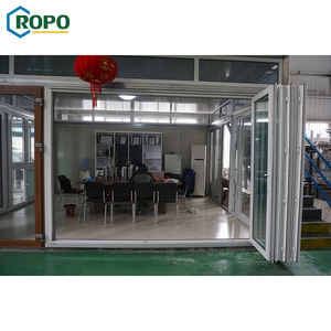 As2047 Exterior de vidrio doble UPVC Patio plegable puertas de acordeón - Product Image 2