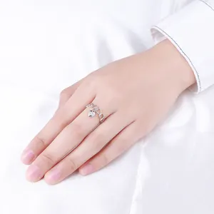 Dao chong Custom Beliebte Europäische 925 Sterling Silber Gold Ring Designs Für Jungen Mit Herz Anhänger