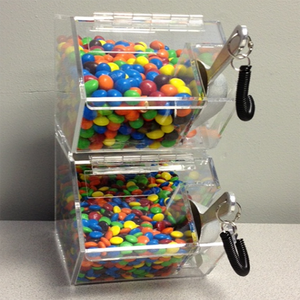 <span class=keywords><strong>2</strong></span> Tier <span class=keywords><strong>Acrylic</strong></span> Cà Phê Đậu Dispenser Cà Phê Đậu Hiển Thị Hộp - Product Image 3