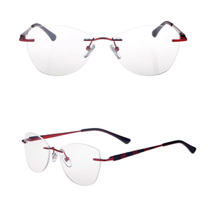 Lunettes de mode en métal <span class=keywords><strong>pas</strong></span> <span class=keywords><strong>cher</strong></span> flex cercle optique cadres or - Product Image 3