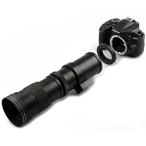 Venta al por mayor de la lente-420-800mm f/8,3 Zoom Manual teleobjetivo lente para Nikon dslr D5500 D3300 D3200 D5300 D3400 D7200 D750 D3500 D7500 D500 D600 D6