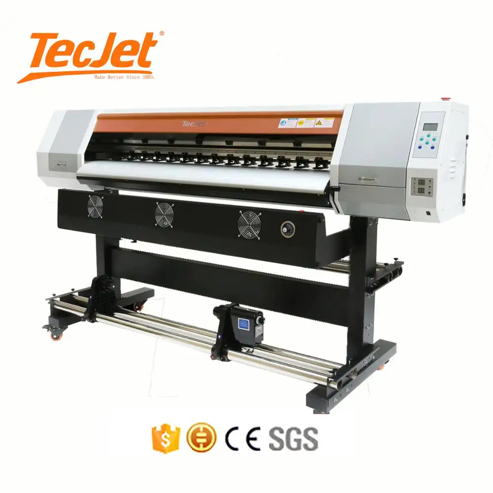 TECJET DX5 DX7 XP600 printkop 5 voeten digitale inkjet eco solvent printer vinyl drukmachine