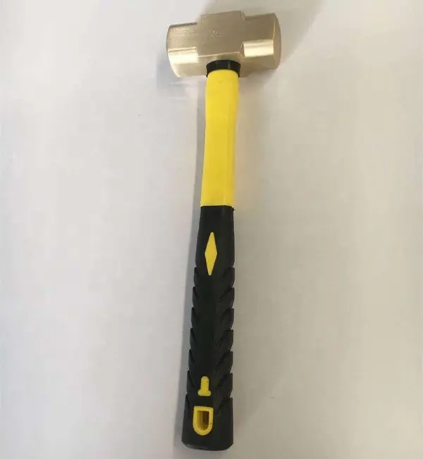 Nhôm an toàn bằng đồng sledge hammer 12LB, 5.4 kg cho hammer đầu không có tia lửa cụ cầm tay sợi thủy tinh xử lý