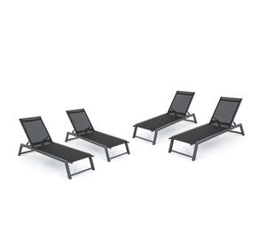 Yard lit inclinable balcon piscine meubles chaise pliante chaise longue extérieure patio <span class=keywords><strong>jardin</strong></span> <span class=keywords><strong>Aluminium</strong></span> <span class=keywords><strong>aluminium</strong></span> <span class=keywords><strong>salon</strong></span> - Product Image 3