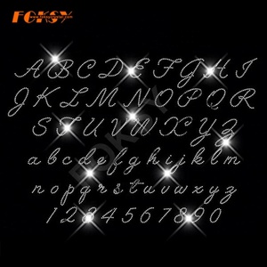عرض رائع 26 حرفًا من a إلى <span class=keywords><strong>Z</strong></span> تصميم نقل أبجدية حجر الراين - Product Image 2