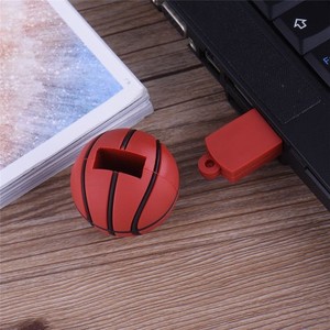 บาสเกตบอล USB แฟลชไดรฟ์สําหรับเด็กแฟลชดิสก์สําหรับเด็กแจกกีฬา 1GB 2GB 4GB 8GB 32GB 64GB USB 2.0 ความจุจริง - Product Image 5