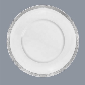 Luxury European Style Tourist Resort Wedding Sliver Decal Fine <strong>Bone</strong> <strong>China</strong> <strong>Dinner</strong> <strong>Set</strong> - Product Image 2