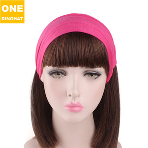 Accesorios para el cabello para mujer, banda ancha para el cabello para niña, diadema lisa de algodón sólido para deporte, Diadema de algodón para Yoga - Product Image 2