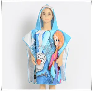 Microfiber Stof Strandlaken 120*60Cm Cartoon Kinderen Microfiber Hooded Handdoek Voor Kinderen