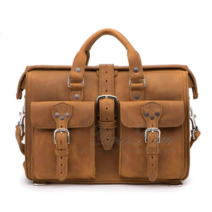Расширяемая сумка для путешествий, портфель, кожаная сумка-пилот - Product Image 3