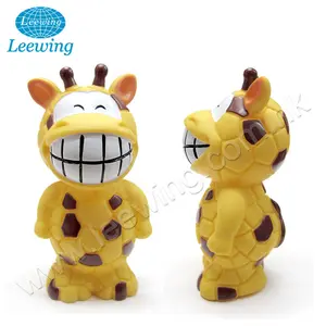 Lovely Squeaky Plastic Giraffe Dog Toy