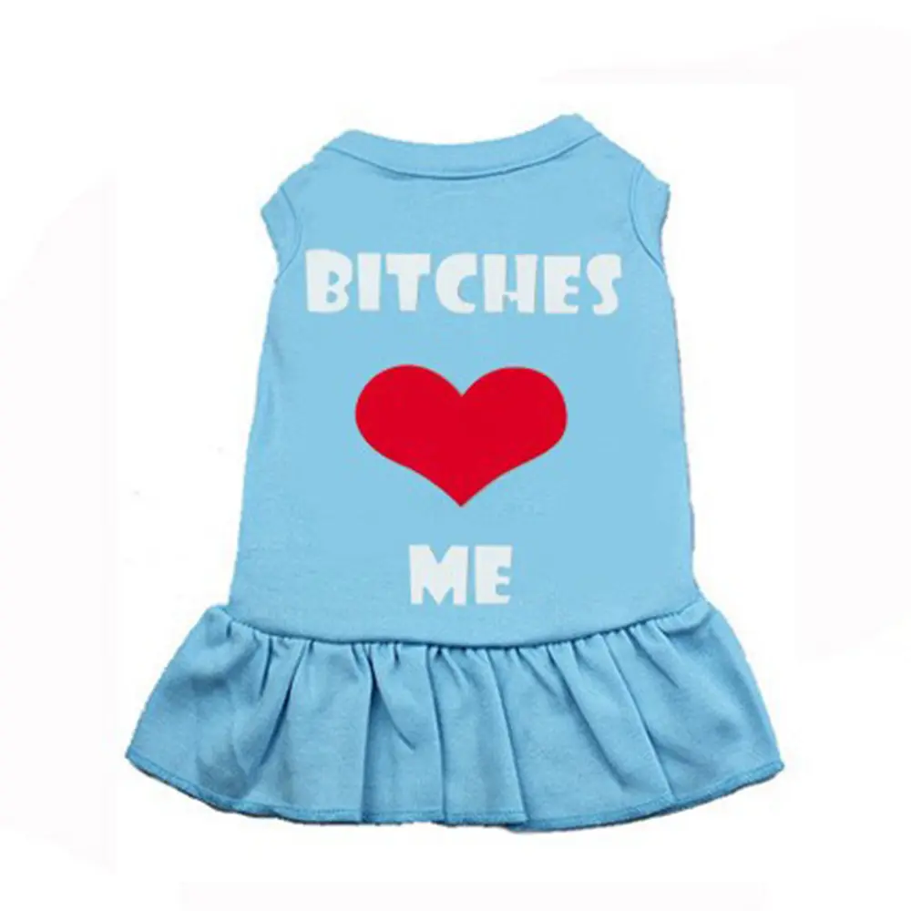 Bitches Love Me-Chaleco de algodón para mascotas, vestido XXXL, ropa para perros grande