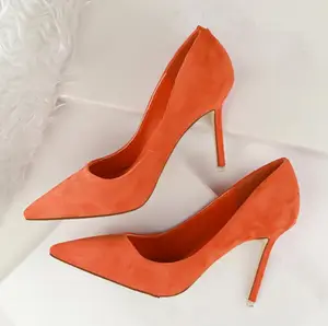Cy10968a-zapatos de tacón alto con punta estrecha para mujer, calzado de oficina para mujer, venta al por mayor