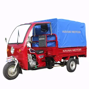 kavaki tricycle cargo 200cc motorcycle 3 wheel gasoline tricycles with the cab of china