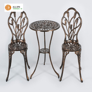 Personnalisé en <span class=keywords><strong>fonte</strong></span> <span class=keywords><strong>d</strong></span>'<span class=keywords><strong>aluminium</strong></span> restaurant café bistro table et une <span class=keywords><strong>chaise</strong></span> fixe - Product Image 6