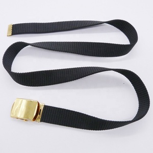 주문 돋을새김된 로고 금 구리 버클 녹색 나일론 폴리에스테 폴리아미드 전술상 가죽 끈 벨트 - Product Image 2