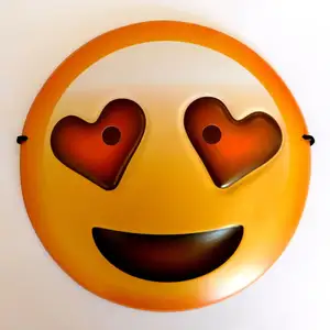 Best Seller Halloween 3D emoji máscara chico cool emoji sonriente cara máscara