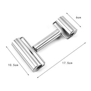Rouleau à pâtisserie à double tête de vente chaude rouleau à pâtisserie de boulette d'acier inoxydable antiadhésif - Product Image 4