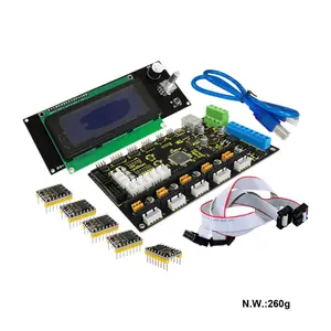 Keyestudio 3D Printer Kit UNTUK Arduino, Termasuk MKS Dasar V1.2 + 5X8825 + LCD 2004 Smart Controller