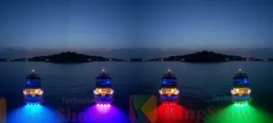 24W RGBW Marine Unterwasser Boot LED Ablauf Stecker Licht Wasserdichte Universal LED Boot Licht