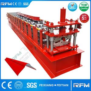 Automatische Stahlblechschneidemaschine Verzinkte Dachkappe Zink-Dachblech-Rollformmaschine - Product Image 2