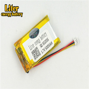 Connector 1,25-3 p 3,7 V 552035 500 mAh lithium polymer battery rechargeable LiPo battery for bluetooth devices, skateboard, game player - Product Image 3
