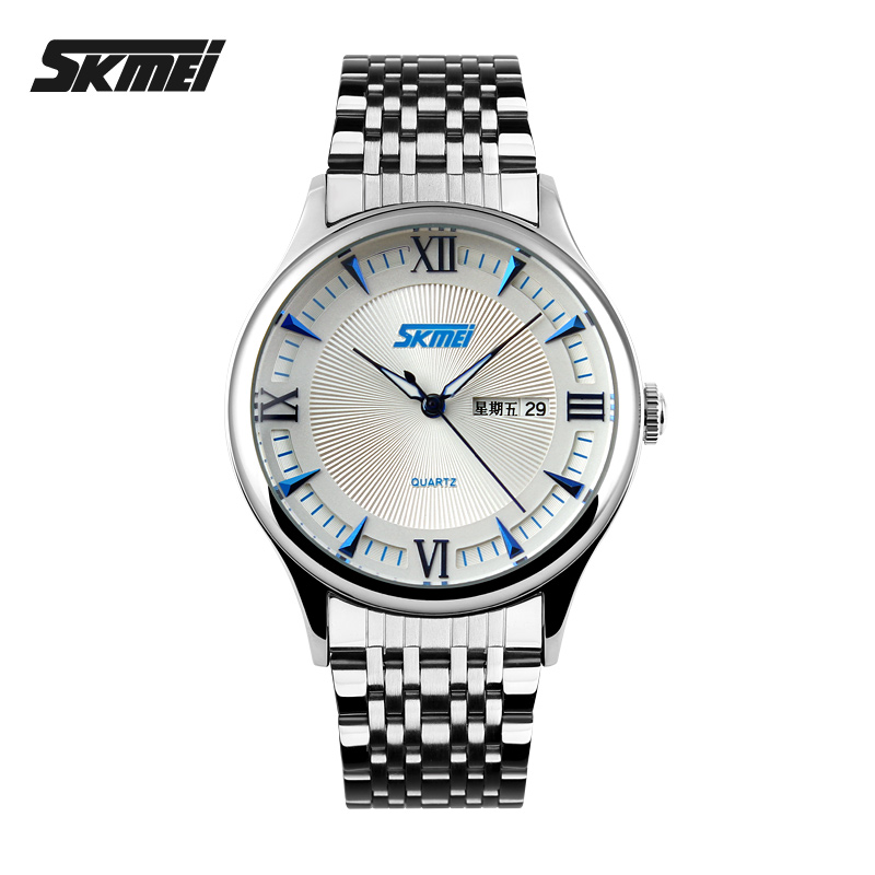 Gosasa Orologio Unisex Di Lusso Con Cristalli E Diamanti - Acciaio Inox, Calendario, Quarzo (Argento/Oro)