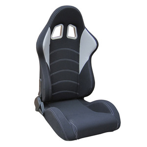 Jbr1017 Hoge Kwaliteit Zwarte En Rode Stof Doek Truck Seat Race Auto Seat Met Veiligheidsgordel