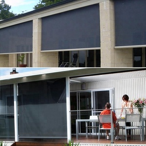 Persianas Enrollables Resistentes al Viento con Control Remoto, Cortinas para Ventanas de Exterior con Instalación en Pared y Cubierta Superior - Product Image 3