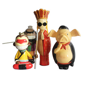 Viaje al oeste Sun wukong juguete estatua personalizada resina artesanía Hoem decoración niños <span class=keywords><strong>anime</strong></span> figurita regalo de recuerdo