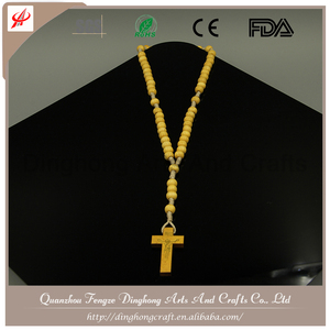 En gros Chapelets, Catholique Pas Cher Chaîne de <span class=keywords><strong>grain</strong></span> de Chapelet En Bois Perles Gland <span class=keywords><strong>Collier</strong></span> - Product Image 1