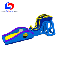 Toboggan aquatique gonflable extrêmement excitant, saut et vol, le plus grand toboggan aquatique gonflable au monde