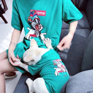 GMTPET <span class=keywords><strong>Pet</strong></span> ürünleri fabrika toptan tasarımcı evcil köpek kıyafeti giysi yaz Odale köpek <span class=keywords><strong>T</strong></span> Shirt eşleşen <span class=keywords><strong>Pet</strong></span> ve sahibi giysi - Product Image 1