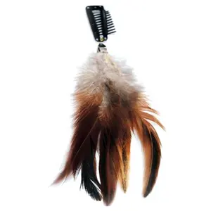 โรงงานคุณภาพสูง Made In China ขิง Rooster Hackle Feather Rooster Hackle Feather ขนไก่พลาสติก