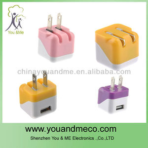 Coloré pliable nous- plug adaptateur <span class=keywords><strong>secteur</strong></span> <span class=keywords><strong>usb</strong></span> <span class=keywords><strong>chargeur</strong></span> pour iphone - Product Image 1